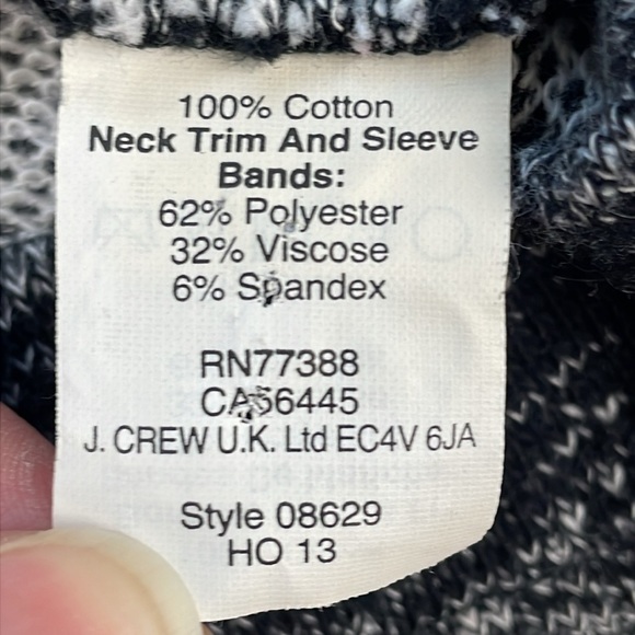 Madewell Marled Charcoal Gray Sweatshirt Dress Long Sleeve Sz M - Picture 11 of 12